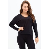 KOKOworld Bluse Saja Reversible Schwarz aus Viskose EcoVero