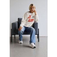 Kultgut Artdesign Boxy-Style Sweatpullover/ Tomatored