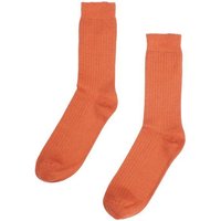 De Colores Rippstrick-Socken aus Alpaka und Wolle