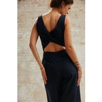 Jyoti - Fair Works Baumwoll Jumpsuit Anusha Schwarz