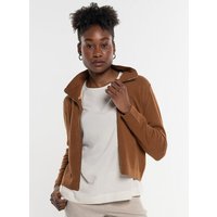 Alma & Lovis Legere Zip-Jacke aus softem Bio-Baumwoll-/Woll-Mix | Cot-Wool Kurzjacke