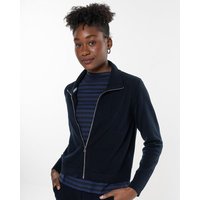 Alma & Lovis Legere Zip-Jacke aus softem Bio-Baumwoll-/Woll-Mix | Cot-Wool Kurzjacke