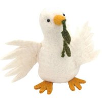 short'n'pietz Friedenstaube als Filz Eierwärmer