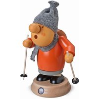 Müller Seiffen Müllerchen -Winterwanderer- die Räuchermännchen mit der Knollennase