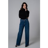 Feuervogl fv-Flor:ence Wide Leg | High Waist | Medium Blue