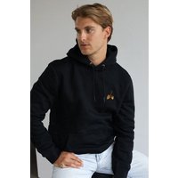 Kultgut Artdesign- Hochwertig - Bestickter Kapuzenpullover / Ahorn Stick