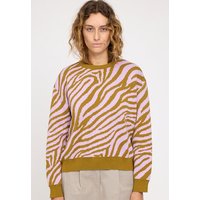 Mazine Baumwollstrickpullover Zebra