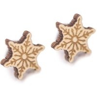 BeWooden Ohrstecker mit Holzdetails | Motiv Weihnachten | Verschiedene Varianten