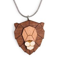 BeWooden Halskette Löwe | Kette mit Anhänger aus Holz