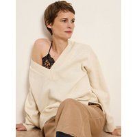 LANIUS Pullover mit V-Ausschnitt