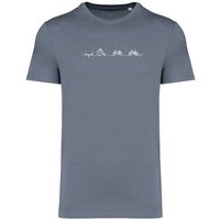 Brandless Basic Bio T-Shirt Men Bicycle Line Nr. 5 ( 180g/m²)