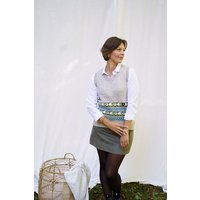 Haus of Namaste Fair Isle Sweater Vest: Hand-Spun 100% Lammwolle | Nachhaltig & Ethisch