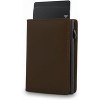 Akaroa Kartenetui Slim Wallet PELLE – Popup Cardholder mit Kartenauswurf
