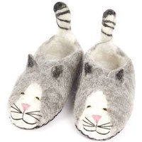 short'n'pietz Hausschuhe Katze handgefilzt für Babies und Kinder
