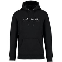 Brandless Basic Bio Hoody Nr. 4 Bicycle Line 350g/m² XXS - 3 XL Brandless Basic Bio Hoody Nr. 4 Bicycle Line 350g/m² XXS - 3 XL