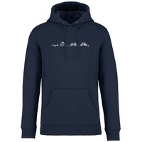 Brandless Basic Bio Hoody Nr. 4 Bicycle Line 350g/m² XXS - 3 XL