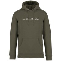 Brandless Basic Bio Hoody Nr. 4 Bicycle Line 350g/m² XXS - 3 XL