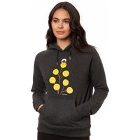 FellHerz Damen Hoodie Just relax dark grey melange aus 85% Biobaumwolle und 15% recyceltem Polyester