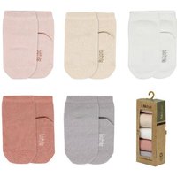 bistyle Baby-Socken Basic 5er-Pack – Kurzsocken, 0-6 Monate, zertifiziert, hoher Baumwollanteil