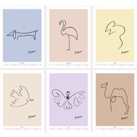 Photocircle Picassos Tierzeichnungen Kunstkalender 2027 – Pastell Edition
