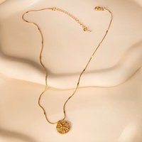 ELEKTROPULLI Superfeine zeitlose Kette 1mm schmal mit Anhänger, Set mit Ohrringen