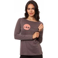 FellHerz Damen Raglan Longsleeve Sunrise volcanic grey aus 100% Biobaumwolle