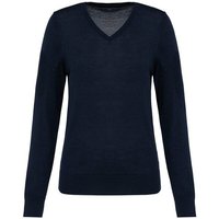 Greenspired Merino-Damenpullover mit V-Ausschnitt 220g/m²