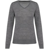 Greenspired Merino-Damenpullover mit V-Ausschnitt 220g/m²