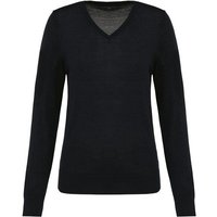 Greenspired Merino-Damenpullover mit V-Ausschnitt 220g/m²