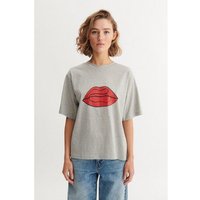 Basic Apparel T-Shirt RAJA RED LIP aus Bio-Baumwolle GOTS