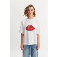 Basic Apparel T-Shirt RAJA RED LIP aus Bio-Baumwolle GOTS