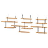 Hausen Wandregal LINK Trio shelf beech / black Hausen Wandregal LINK Trio shelf beech / black