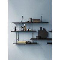 Hausen Wandregal Link shelf set 1 black / black
