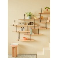 Hausen Wandregal LINK Trio shelf beech / black