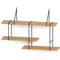 Hausen Wandregal SHRINK shelf oak / black Hausen Wandregal SHRINK shelf oak / black