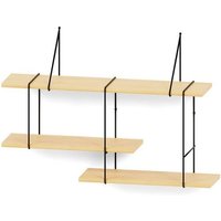 Hausen Wandregal SHRINK shelf ash / black Hausen Wandregal SHRINK shelf ash / black