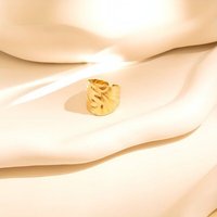 ELEKTROPULLI Größenverstellbarer SWING STRUCTURE Ring, 2 cm breit