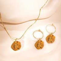 ELEKTROPULLI Superfeine zeitlose Kette 1mm schmal mit Anhänger, Set mit Ohrringen