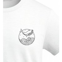 vis wear Wal zwischen Ozean und Wellen – Organic Shirt