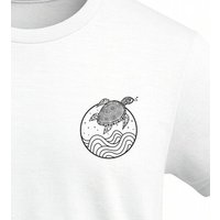 vis wear Schildkröte zwischen Ozean und Wellen - Organic Shirt