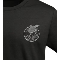 vis wear Schildkröte zwischen Ozean und Wellen - Organic Shirt