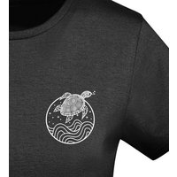 vis wear Schildkröte zwischen Ozean und Wellen - Damen Organic Shirt