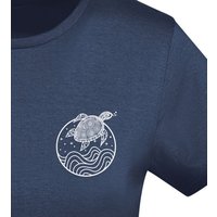 vis wear Schildkröte zwischen Ozean und Wellen - Damen Organic Shirt