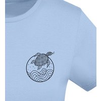 vis wear Schildkröte zwischen Ozean und Wellen - Damen Organic Shirt
