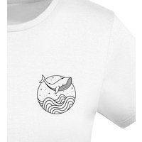 vis wear Wal zwischen Ozean und Wellen - Damen Organic Shirt