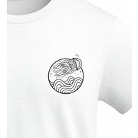 vis wear Qualle zwischen Ozean und Wellen - Unisex Organic T-Shirt
