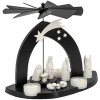 E.Schalling Moderne Black Pyramide mit Christi Geburt mit Hirte und Engel