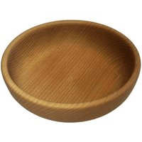 NATUREHOME Holzschale Buche - Handgefertigte Schale aus Buchenholz, Lebensmittelecht, Obstschale & Deko, Groessen 12 cm bis 25 cm