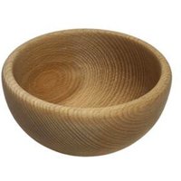NATUREHOME Holzschale Buche - Handgefertigte Schale aus Buchenholz, Lebensmittelecht, Obstschale & Deko, Groessen 12 cm bis 25 cm