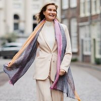 HeritageModa Handgefertigter Unisex-Leinenschal